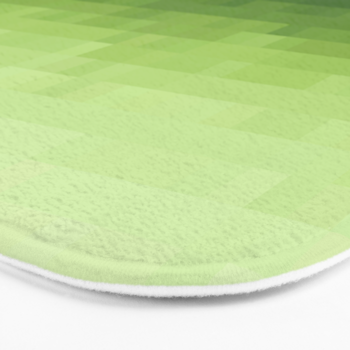 Gradient Pixel Green Bath Mat Gallery Image 3
