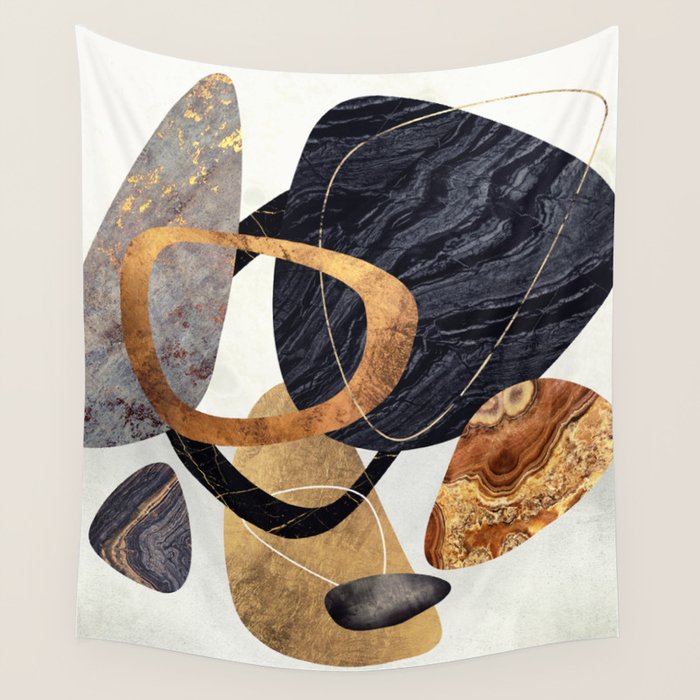 Abstract Pebbles III Wall Tapestry Gallery Image 2