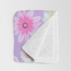 Spring garden party Throw Blanket Gallery Image 3