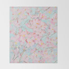 Cherry Blossom Delight Throw Blanket Gallery Image 2