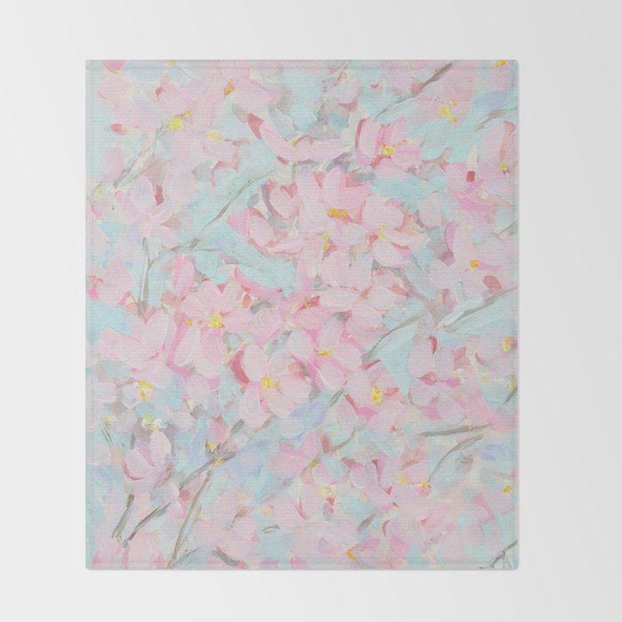 Cherry Blossom Delight Throw Blanket Gallery Image 2