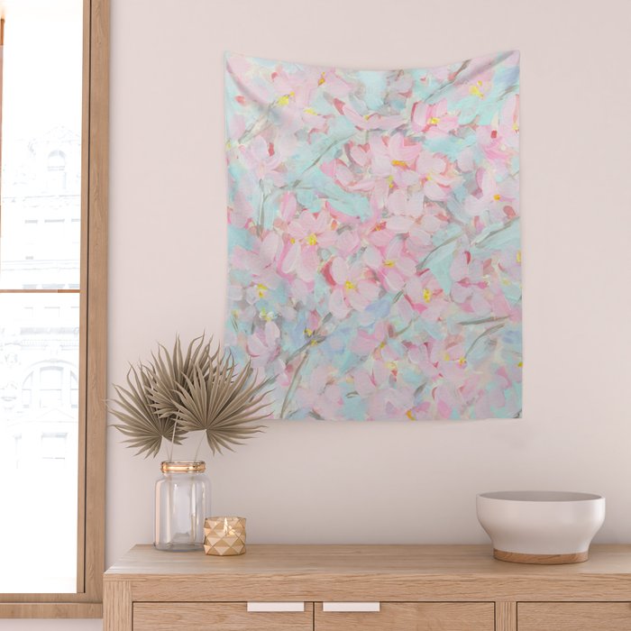 Cherry Blossom Delight Wall Tapestry Gallery Image 2