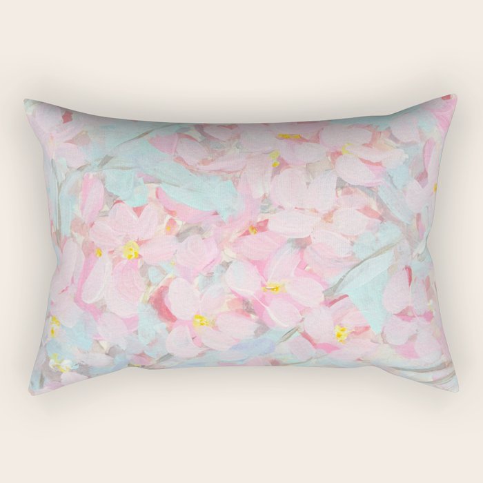 Cherry Blossom Delight Rectangular Pillow Gallery Image 2