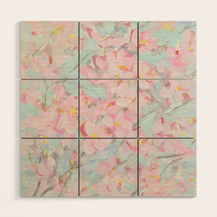 Cherry Blossom Delight Wood Wall Art Gallery Image 1