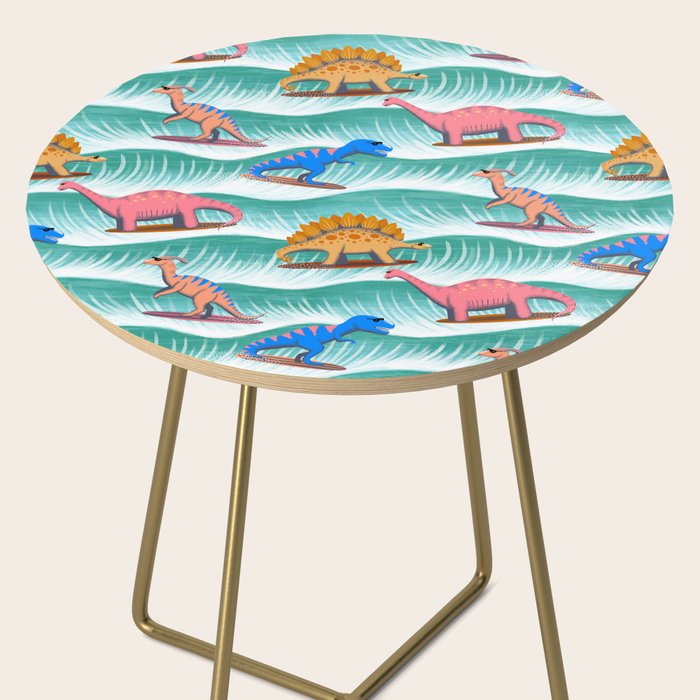 Surfosaurus - sea green  Side Table Gallery Image 2