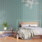 Surfosaurus - sea green  Wallpaper Gallery Image 3