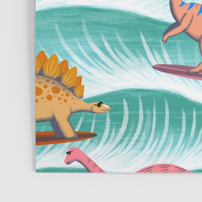 Surfosaurus - sea green  Poster Gallery Image 3