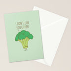 Broccoli don't like you either Stationery Card Gallery Image 2