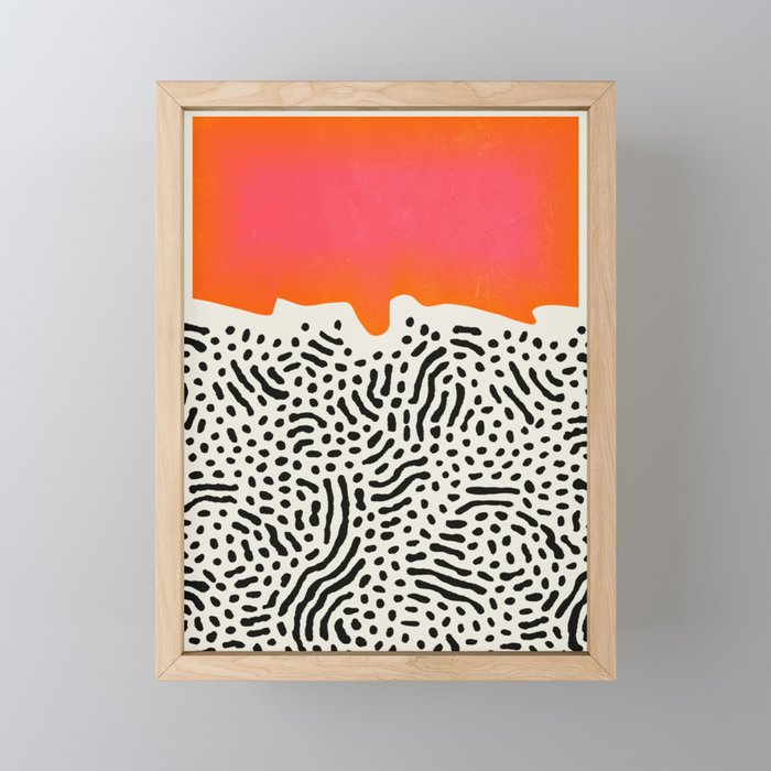 Sunset & Spots: Mid Century Abstraction Mini Art Print Gallery Image 1