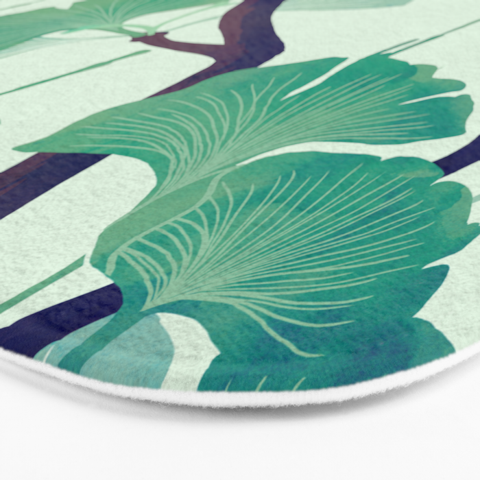 O Ginkgo (in Green) Bath Mat Gallery Image 3