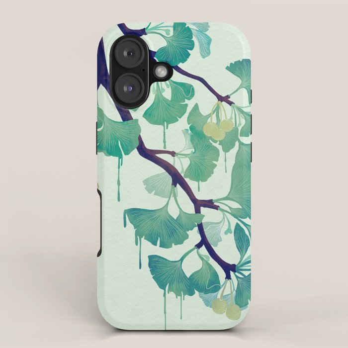 O Ginkgo (in Green) iPhone Case Gallery Image 1