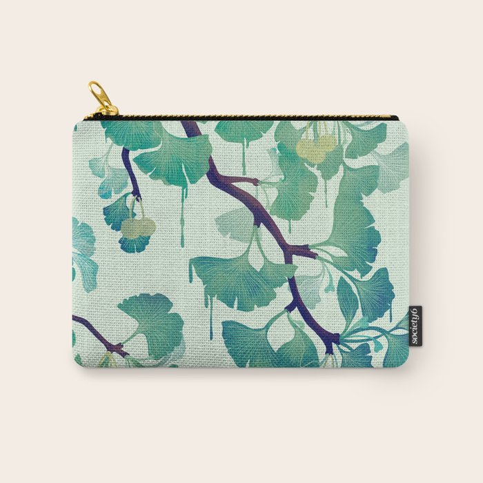 O Ginkgo (in Green) Carry All Pouch Gallery Image 1
