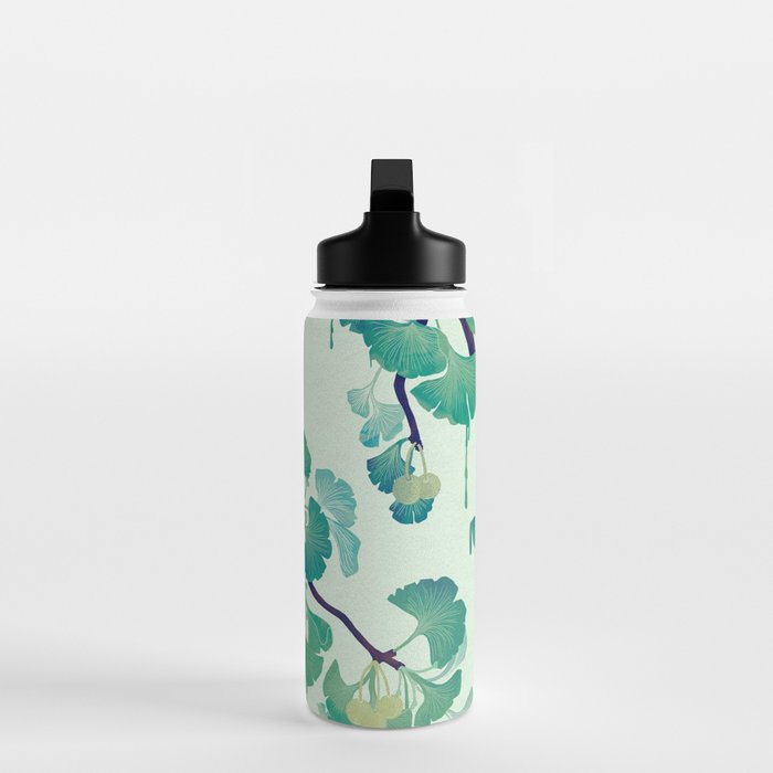O Ginkgo (in Green) Water Bottle Gallery Image 3