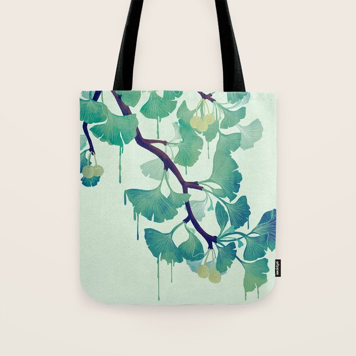 O Ginkgo (in Green) Tote Bag Gallery Image 1