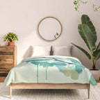 O Ginkgo (in Green) Comforter Gallery Image 3