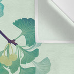 O Ginkgo (in Green) Wall Tapestry Gallery Image 3
