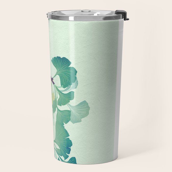 O Ginkgo (in Green) Travel Mug Gallery Image 2