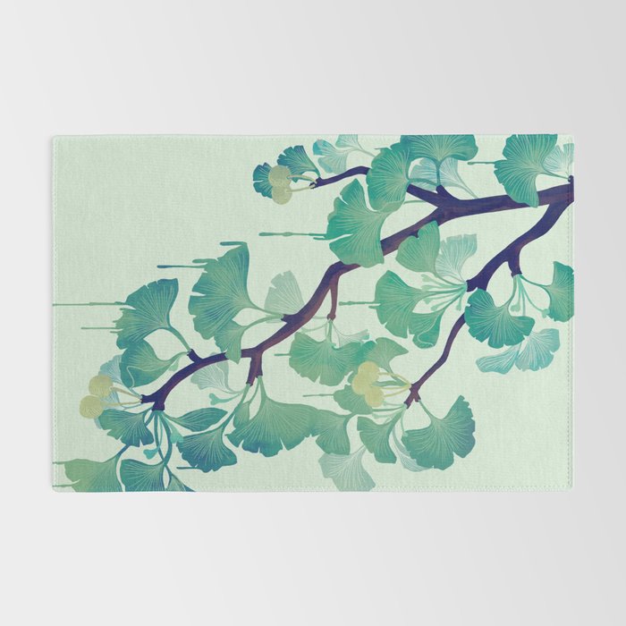 O Ginkgo (in Green) Rug Gallery Image 2