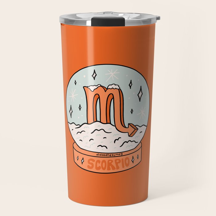 Scorpio Snow Globe Travel Mug Gallery Image 1