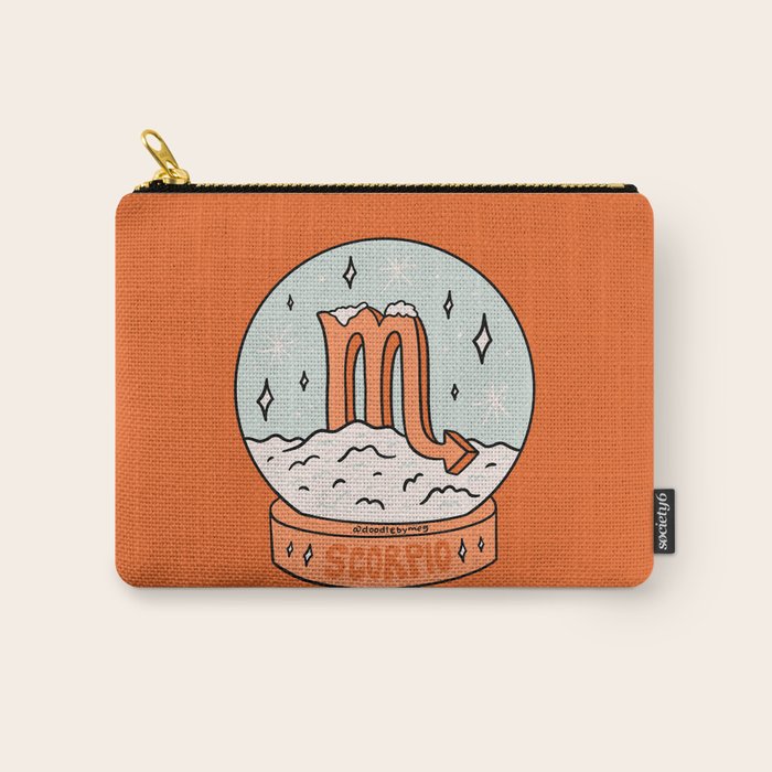 Scorpio Snow Globe Carry All Pouch Gallery Image 1