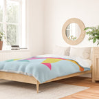 Fractal Bear - neon colorways Duvet Cover Gallery Image 2