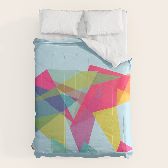 Fractal Bear - neon colorways Comforter Gallery Image 6
