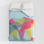 Fractal Bear - neon colorways Duvet Cover Gallery Image 6
