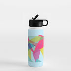 Fractal Bear - neon colorways Water Bottle Gallery Image 1