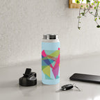 Fractal Bear - neon colorways Water Bottle Gallery Image 5