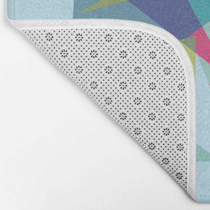 Fractal Bear - neon colorways Bath Mat Gallery Image 2