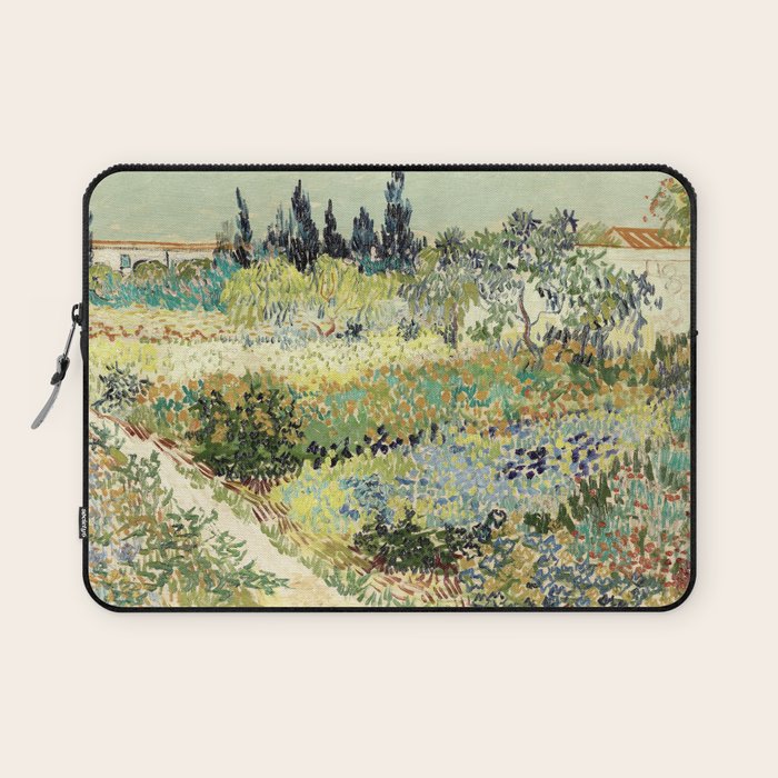 Vincent Van Gogh : Garden at Arles Laptop Sleeve Gallery Image 1