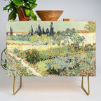 Vincent Van Gogh : Garden at Arles Credenza Gallery Image 1