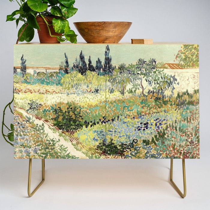Vincent Van Gogh : Garden at Arles Credenza Gallery Image 1