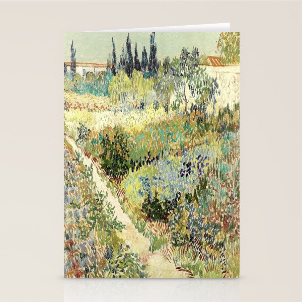 Vincent Van Gogh : Garden at Arles Stationery Card Gallery Image 2