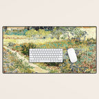 Vincent Van Gogh : Garden at Arles Desk Mat Gallery Image 1