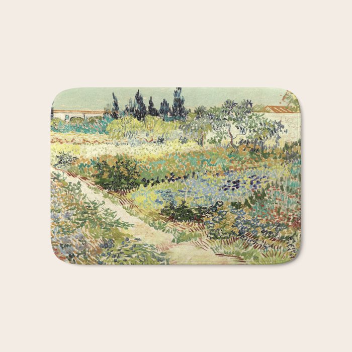 Vincent Van Gogh : Garden at Arles Bath Mat Gallery Image 1
