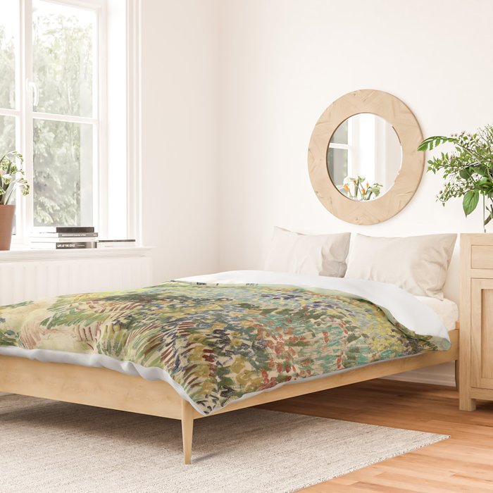Vincent Van Gogh : Garden at Arles Duvet Cover Gallery Image 2