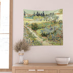 Vincent Van Gogh : Garden at Arles Wall Tapestry Gallery Image 2