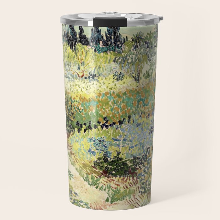 Vincent Van Gogh : Garden at Arles Travel Mug Gallery Image 1