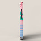 Most Definitely - palm tree throwback memphis style retro art print 80s 1980 neon  palm springs iPhone Case Gallery Image 2