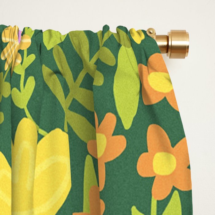 Amelia Green Window Curtain Gallery Image 2
