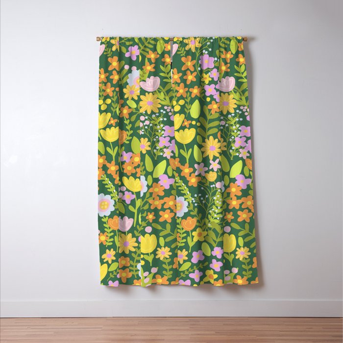 Amelia Green Window Curtain Gallery Image 3
