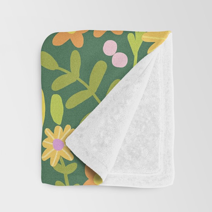 Amelia Green Throw Blanket Gallery Image 3