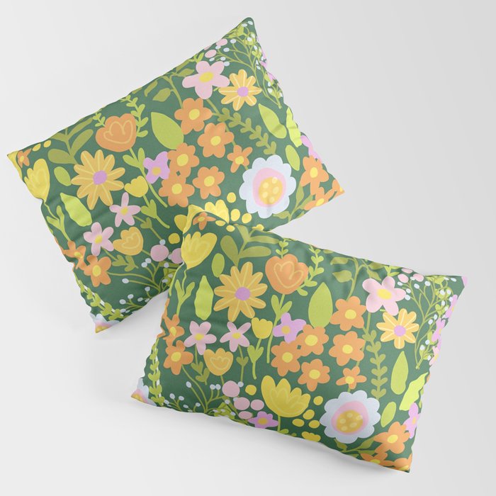 Amelia Green Pillow Sham Gallery Image 1