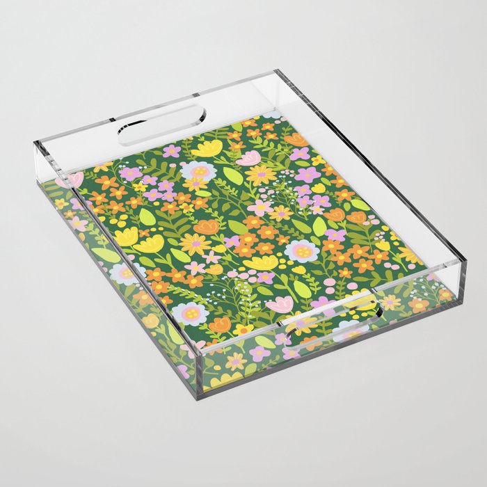 Amelia Green Acrylic Tray Gallery Image 1