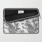 Tropical Toile de Jouy Exotic Safari Lion & Giraffe Laptop Sleeve Gallery Image 2
