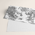 Tropical Toile de Jouy Exotic Safari Lion & Giraffe Wrapping Paper Gallery Image 2