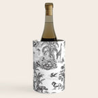 Tropical Toile de Jouy Exotic Safari Lion & Giraffe Wine Chiller Gallery Image 1