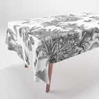 Tropical Toile de Jouy Exotic Safari Lion & Giraffe Tablecloth Gallery Image 1