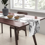 Tropical Toile de Jouy Exotic Safari Lion & Giraffe Table Runner Gallery Image 2